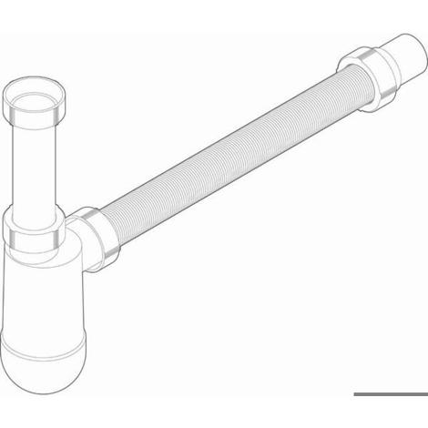 ALAPE ET G 11/4 Siphon - Flexibler Abgangsschlauch aus Kunststoff, Weiß, 9510351950