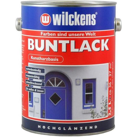 Wilckens Hochglanzlack - Buntlack, RAL 5010 Enzianblau, 2,5 Liter