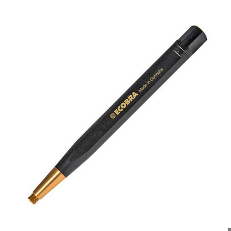 ECOBRA Messingdraht-Radierer mit Messingspitze - Ideal für gröbere Arbeiten | Inkl. Ø 4 x 40 mm Messingdraht-Ersatzpinsel