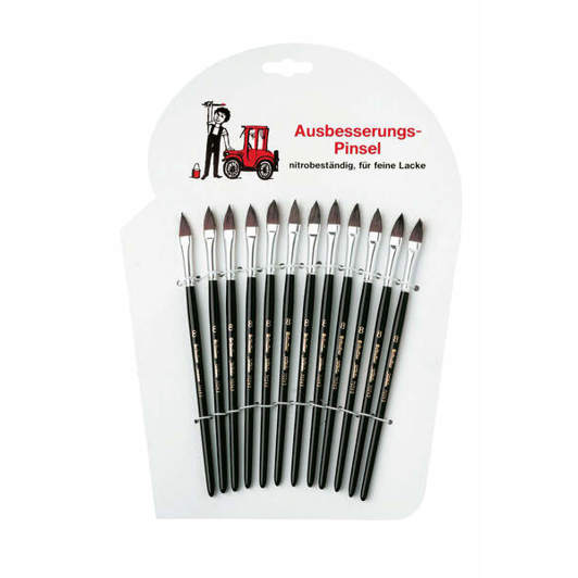 12er Pack Ausbesserungspinsel Größe 10 - Ideal für präzise Reparaturen
