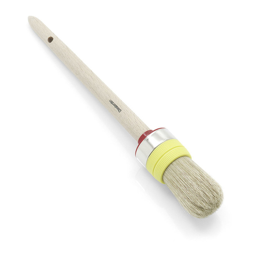 Hochwertiger Handwerker-Ringpinsel mit Hellen Borstenmischung | Größe 12 | Rundpinsel für Handwerk