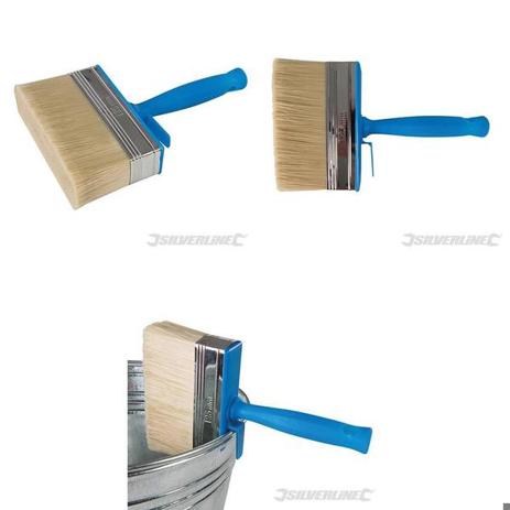 Holzschutzpinsel 125 mm – Vielseitiger Lasurpinsel & Flächenstreicher für Maler, Bastler und Lackierer