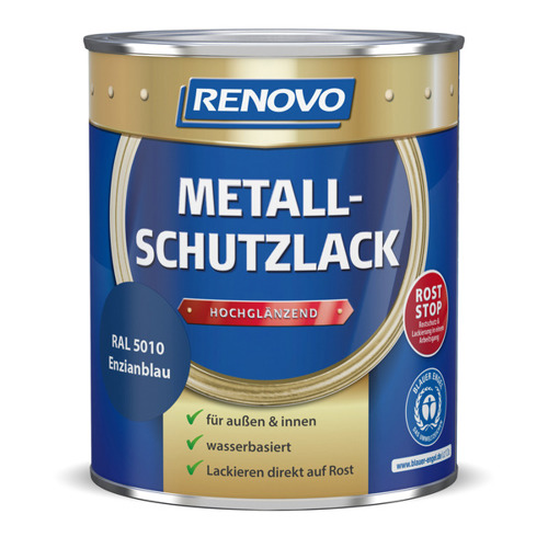 Hochglanz Metallschutzlack - Wasserbasiert 500ml