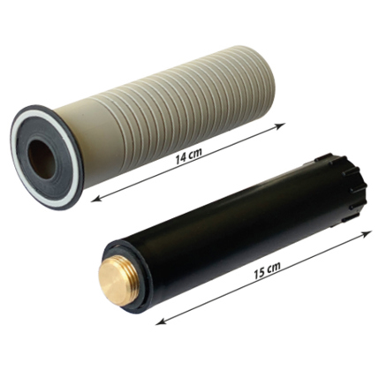 OHA-Dichtfix Set 1/2" Longversion 14cm - Inkl. 2 Baustopfen mit Messgewinde
