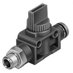 Festo HE-2-1/8-QS-6 Pneumatik-Steuerventil - Manuell, 2/2 Bistable, 1/8 Zoll, 6 Bar