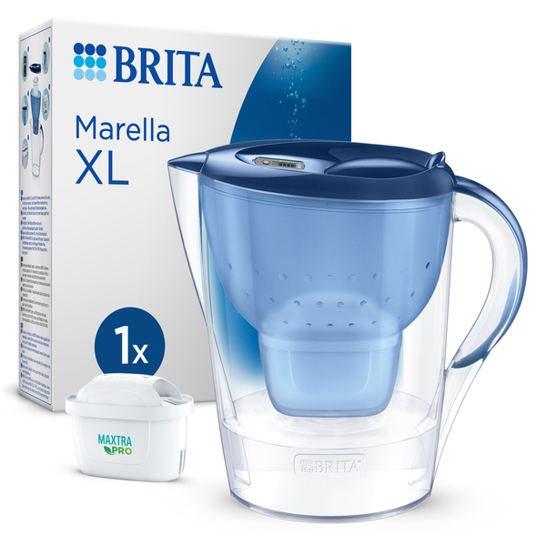 Brita Marella XL Wasserfilter - Manueller, 3,5 l, Blau