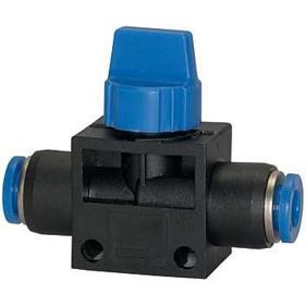 Blaue Serie Gasabsperrventil - Steckanschluss Schlauch-Ø 10 mm von RIEGLER