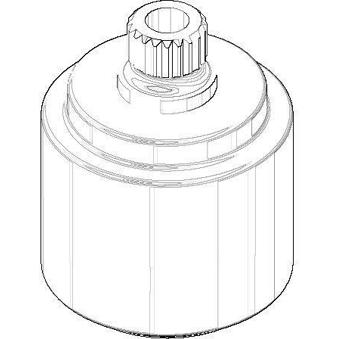 DO Rastbuchsenaufnahme Ersatzteil 091212041 - Platin Matt, 24 x 30,2 mm