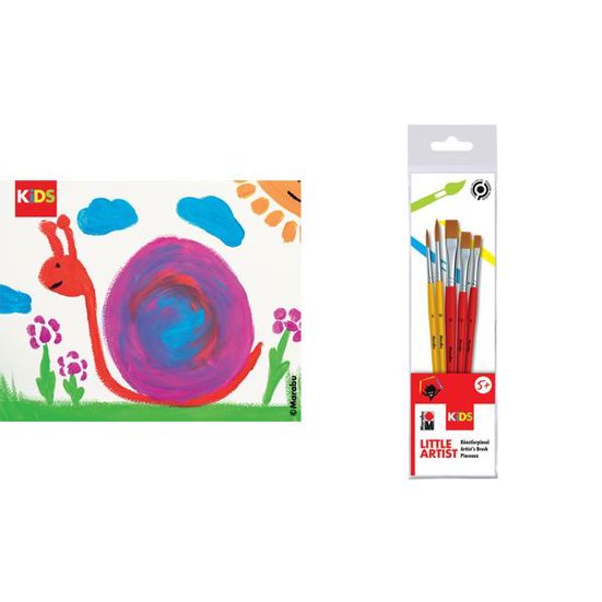 Marabu KiDS Künstlerpinsel Little Artist - 5er Set (57202587) für kreative Kinder