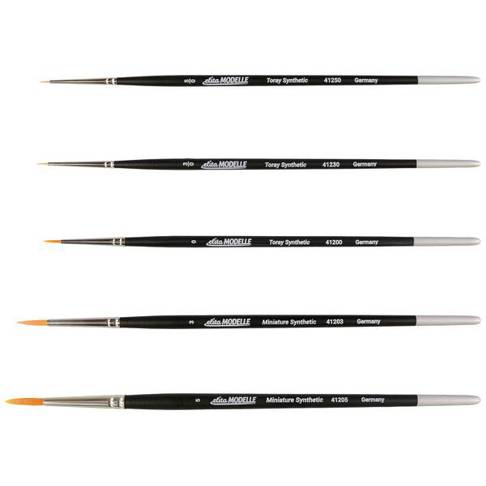 Elita 5-teiliges Toray Synthetikpinsel-Set
