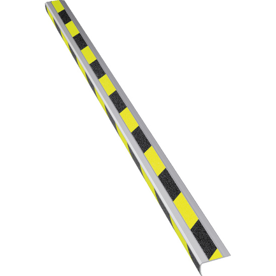 Antirutsch Treppenkanten-Schutzprofil - Tagesfluoreszierend - R10 - Breite: 1000 mm - Klebbar