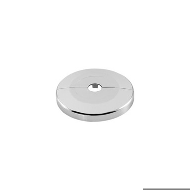 Scharnierrosette Kunststoff 10 / 85 mm - ASW #158510 - Verchromt
