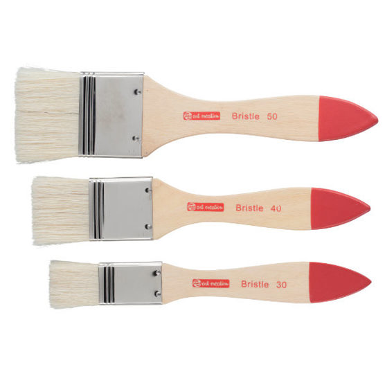 Talens Art Creation Pinselset aus Schweineborsten – 3 Flach- und Breitpinsel