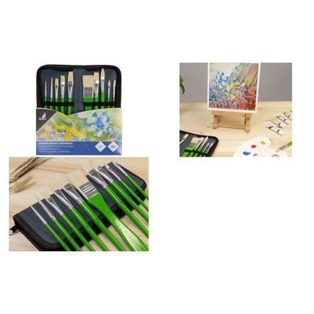 Kangaro Öl-Pinsel-Set 10-teilig im Etui (62340050)