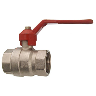 1" Kugelhahn mit Innengewinde – Hebelgriff aus vernickeltem Messing | Gas-Kugelhahn