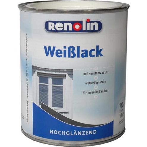Hochglanzlack Renolin Weisslack - 0,75 Liter