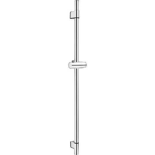 CERVIA Wandstange – 90 cm, Ø 24,5 mm, Verstellbarer Wandhalter, Verchromt, Inkl. Befestigung und Drucktastenschieber (TECB3455)