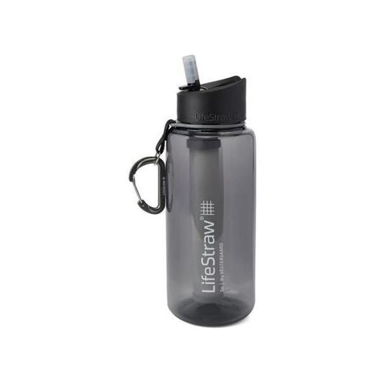 LifeStraw Go - Graue Wasserflasche mit integriertem Filter für Outdoor-Abenteuer