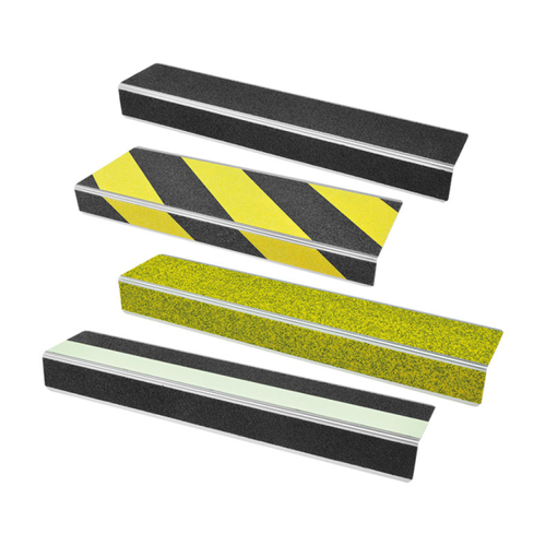 Antirutsch-Treppenkantenprofil WT-5409 - 1000 mm - Gelb/Schwarz | Hochwertiger Treppenkantenschutz
