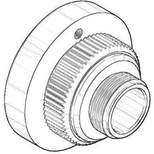 DO Rastbuchsenaufnahme Ersatzteile 091212051 - D. 35 x 26,5 mm - Dark Platinum