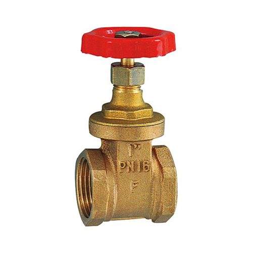 Muffen-Absperrschieber aus Messing - G 2 1/2", DN 60 - Ohne Spindelhub - Gasabsperrventil