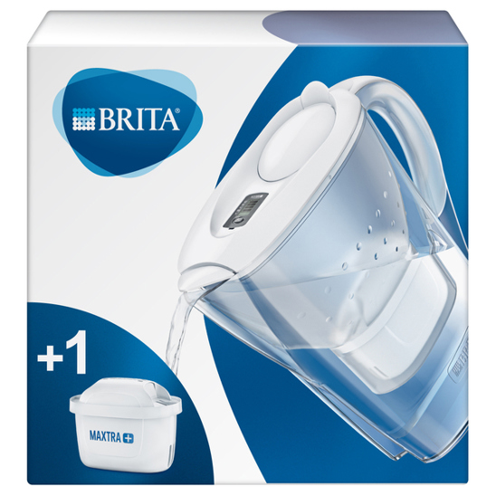 Brita Marella Wasserfilter Pitcher 2,4 l - Transparent/Weiß