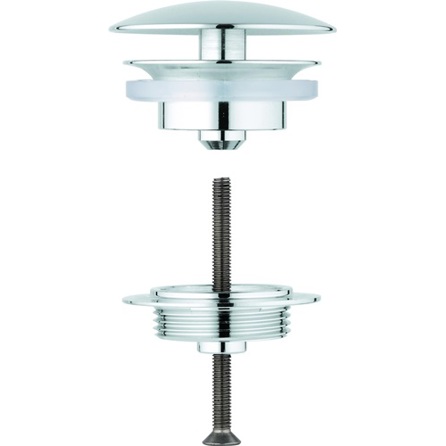 Grohe Ablaufventil 1 1/4 Zoll für Waschbecken ohne Überlauf - Chrom 65808000
