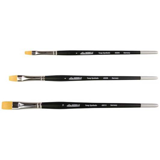 Elita Synthetikpinsel-Set Toray, 3-teilig