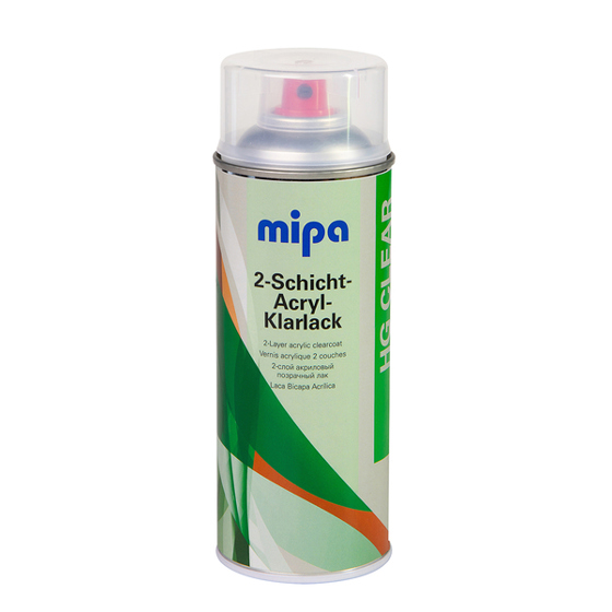 Mipa Hochglanz 2-Schicht-Acryl-Klarlack-Spray - 400 ml
