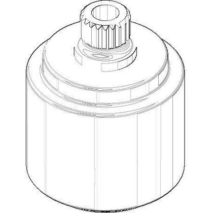 DO Rastbuchsenaufnahme Ersatzteil 091212041 | Chrom | 24 x 30,2 mm